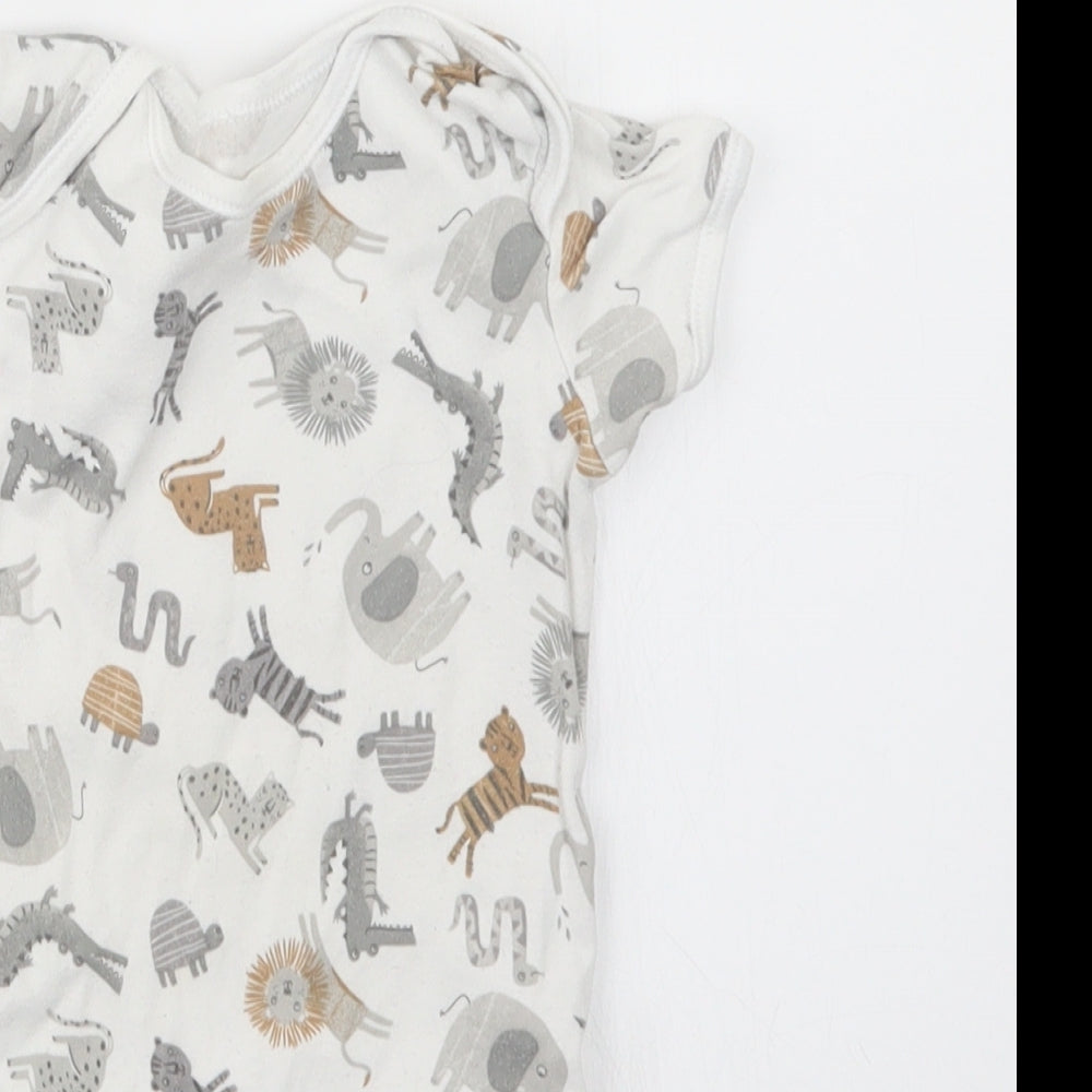 George Baby Grey Geometric  Babygrow One-Piece Size 18-24 Months