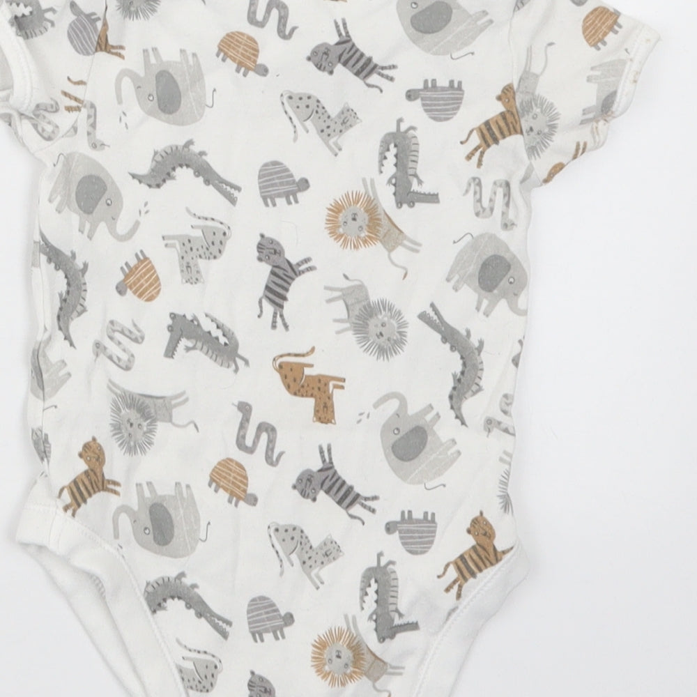 George Baby Grey Geometric  Babygrow One-Piece Size 18-24 Months