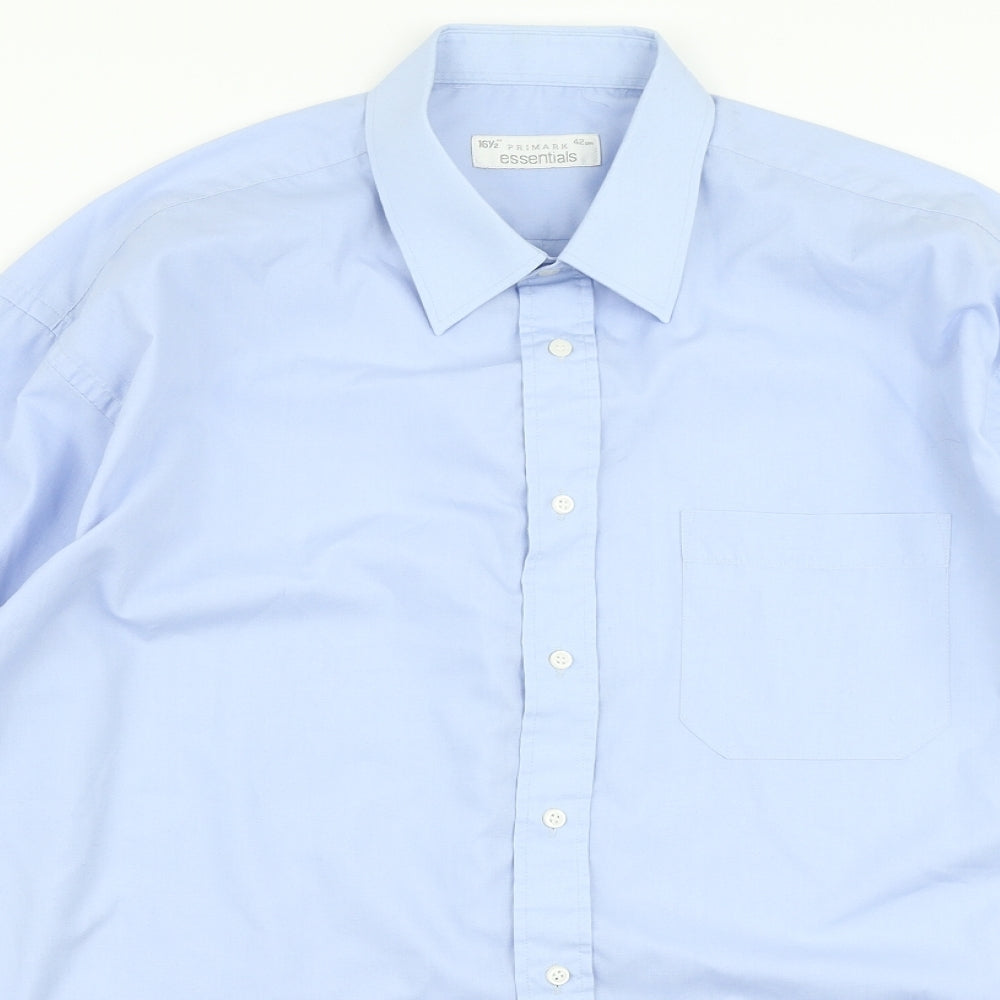 Primark Essentials Mens Blue    Dress Shirt Size 16.5