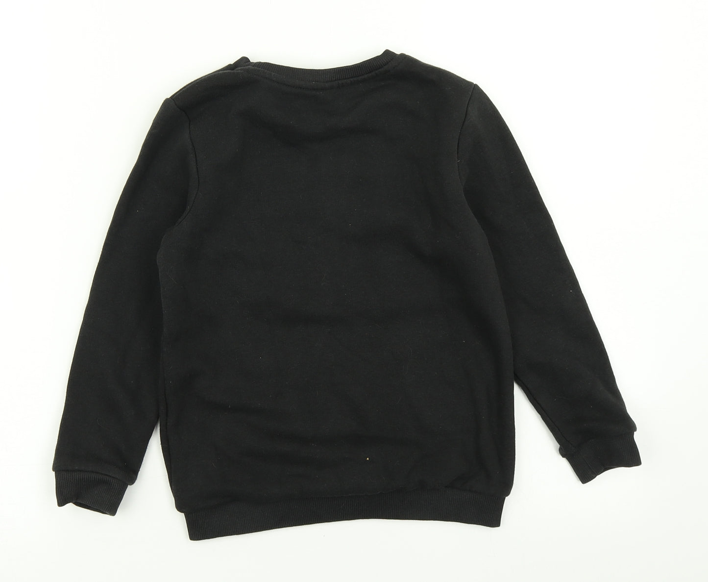 TU Boys Black   Pullover Sweatshirt Size 6 Years  - Christmas Jumper