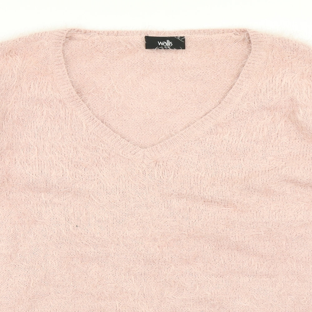Wallis Womens Pink  Knit Pullover Jumper Size M