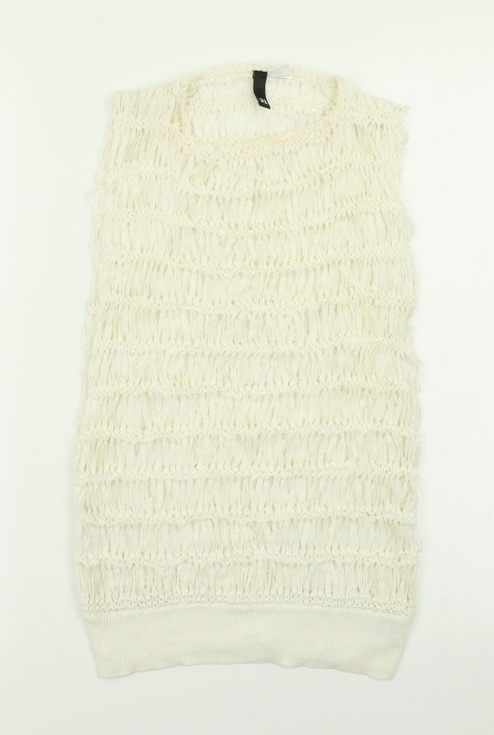 Divided Womens Ivory   Basic Tank Size 4