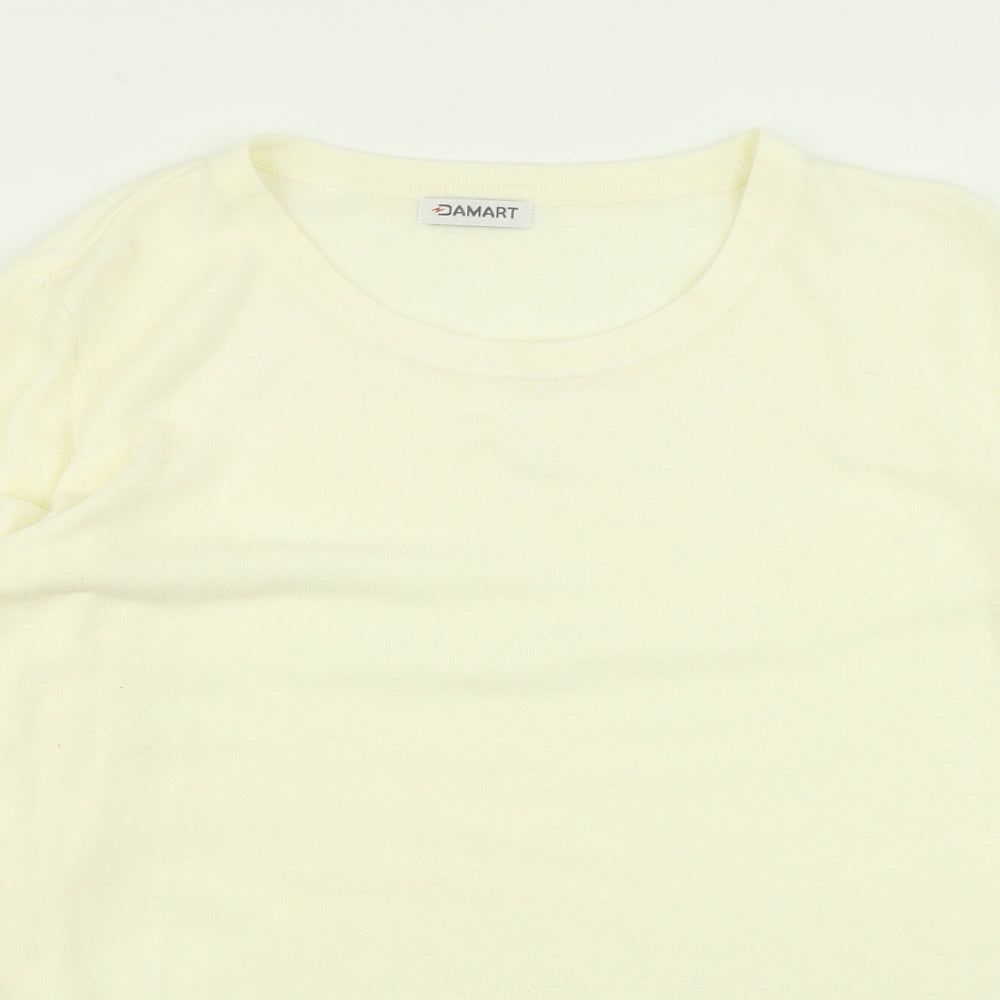 Damart Womens Ivory  Knit Pullover Jumper Size 18