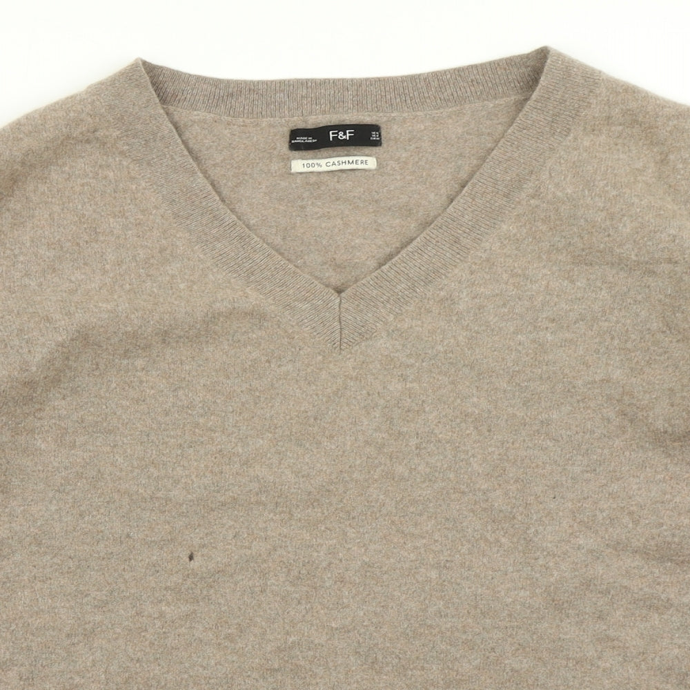 F&F Womens Brown  Knit Pullover Jumper Size 18