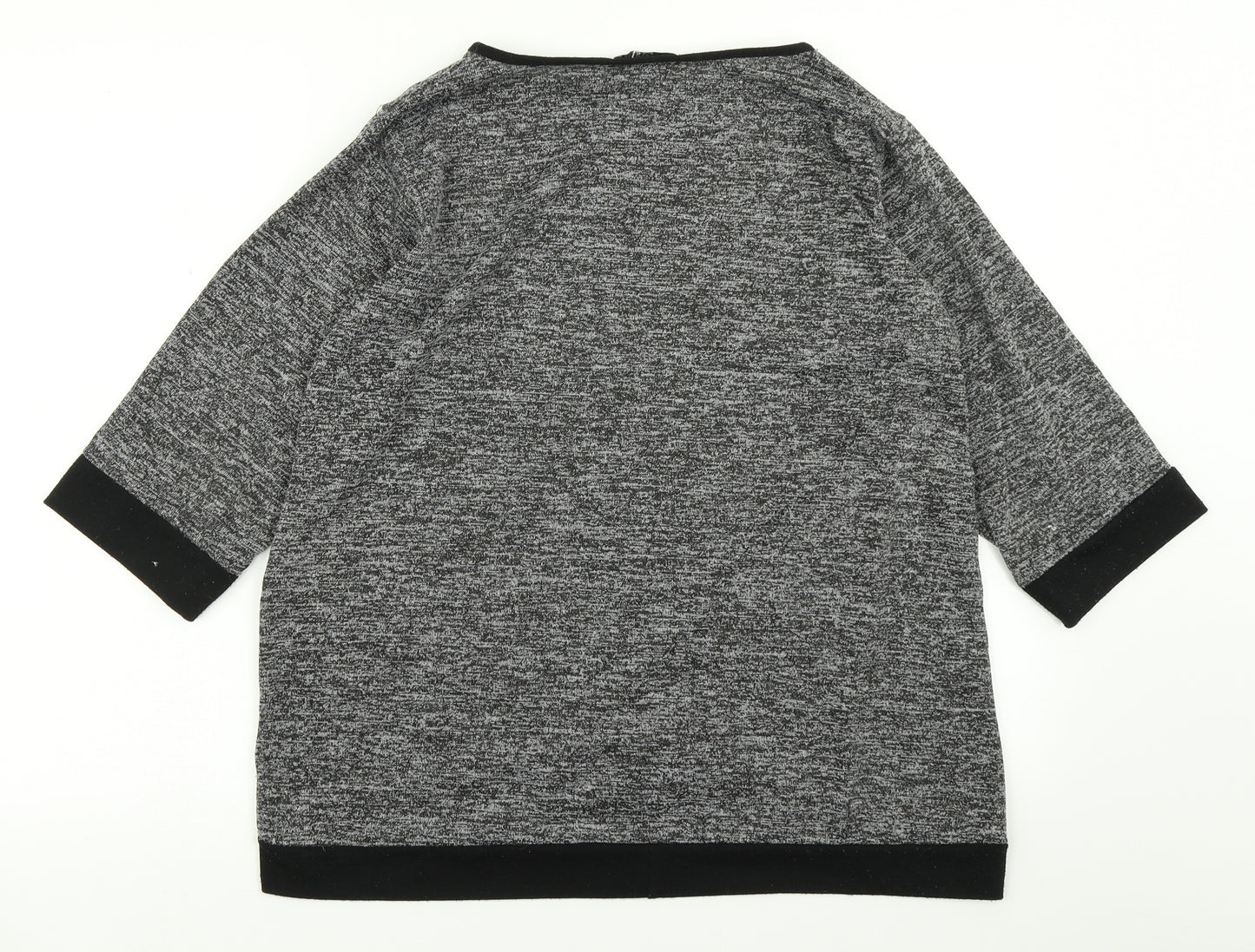 Quiz Womens Grey   Basic T-Shirt Size 14