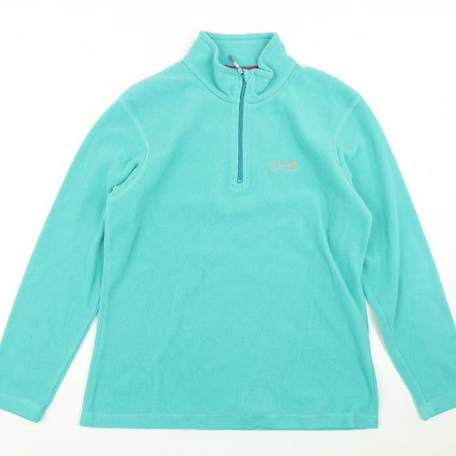 Regatta Womens Blue  Fleece Pullover Sweatshirt Size 12