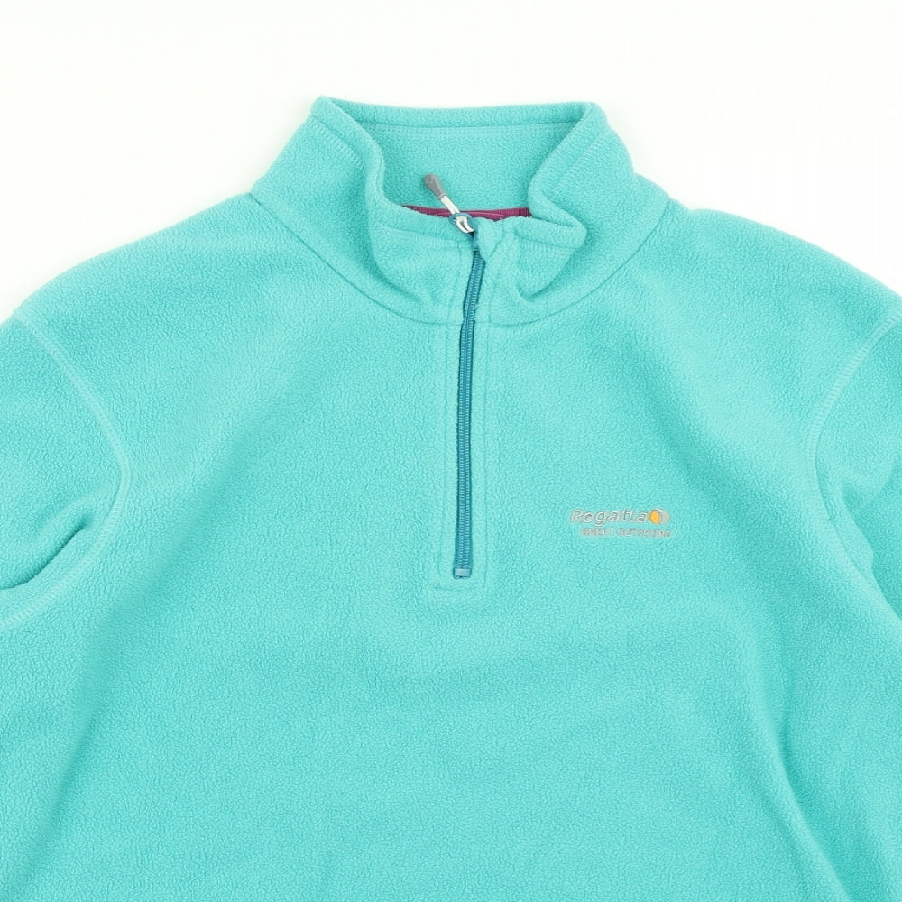 Regatta Womens Blue  Fleece Pullover Sweatshirt Size 12
