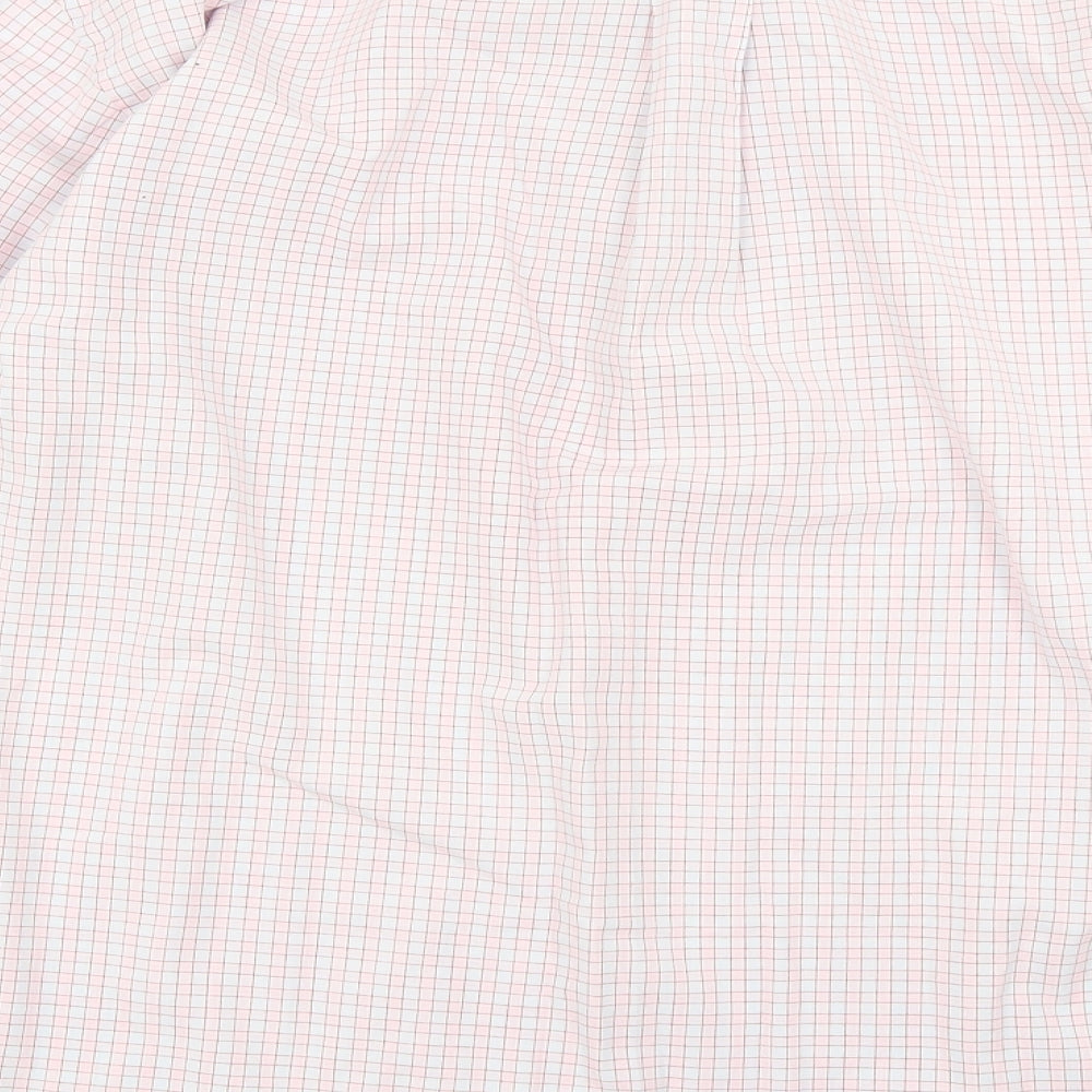 Armando Mens Pink Check   Dress Shirt Size 16.5