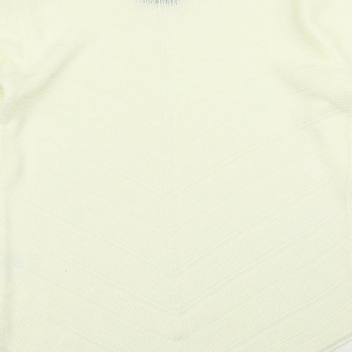 BASSINI Womens Ivory  Knit Pullover Jumper Size L