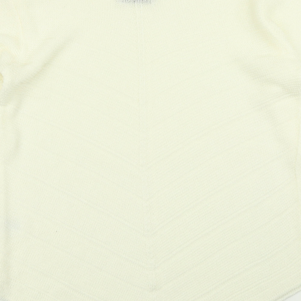 BASSINI Womens Ivory  Knit Pullover Jumper Size L