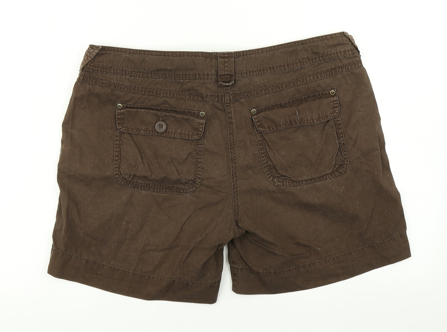 TU Womens Brown   Cargo Shorts Size 14