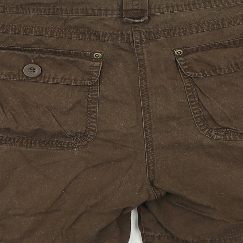 TU Womens Brown   Cargo Shorts Size 14