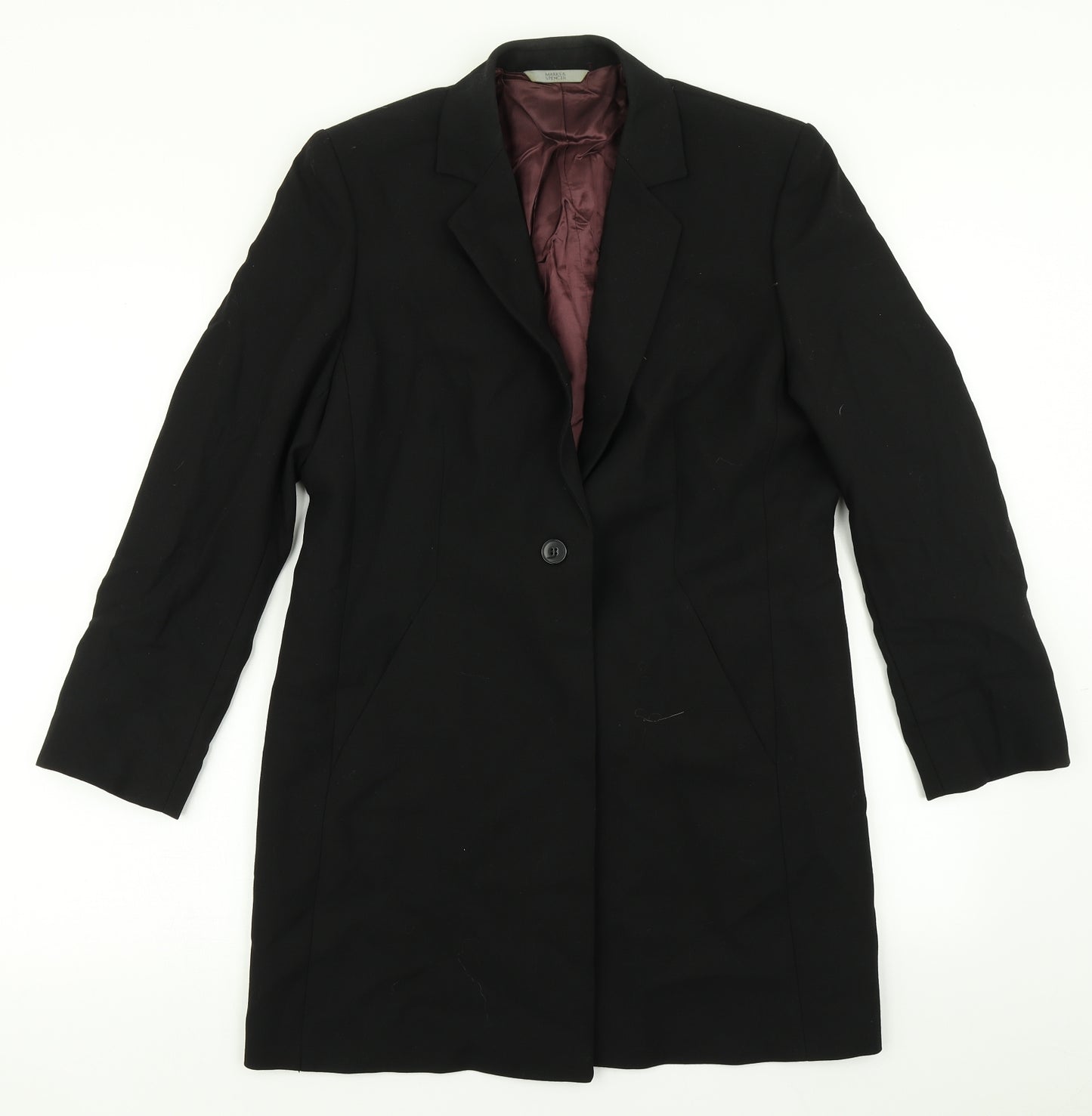 Marks & Spencer Womens Black   Jacket Blazer Size 12