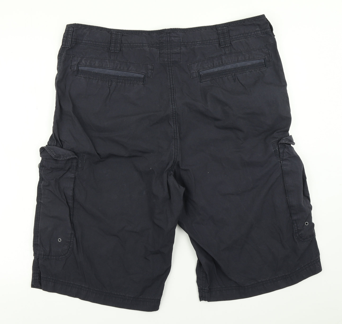 Marks & Spencer Mens Blue   Cargo Shorts Size 40 in