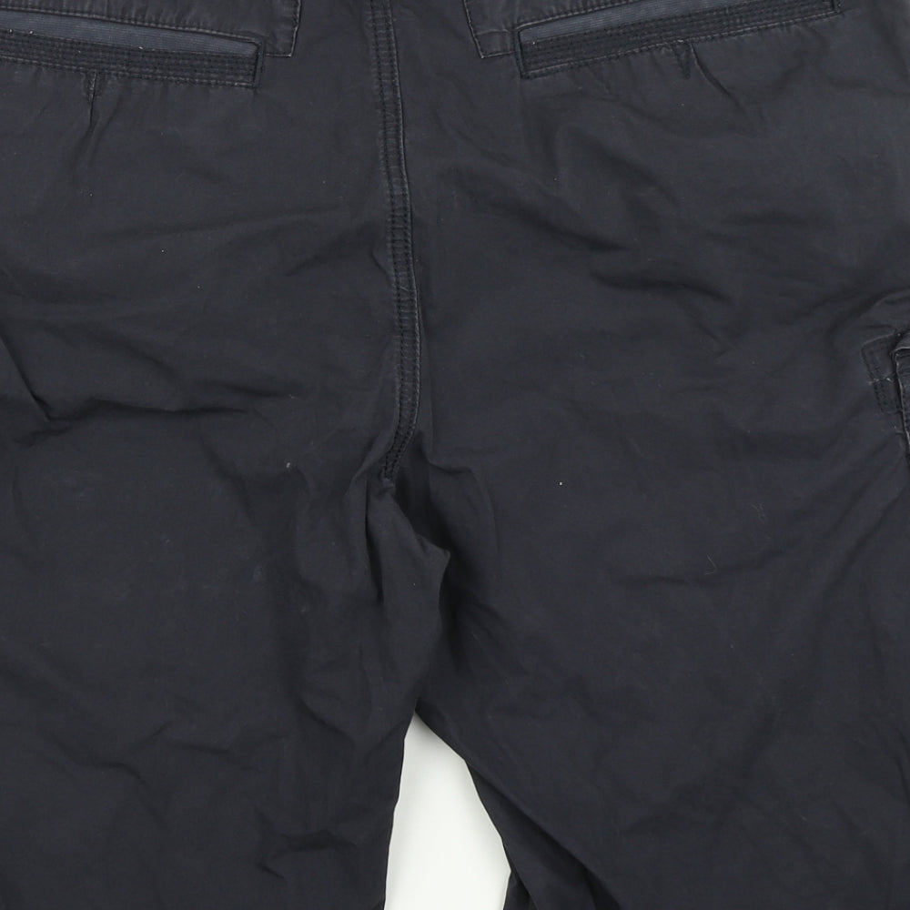 Marks & Spencer Mens Blue   Cargo Shorts Size 40 in