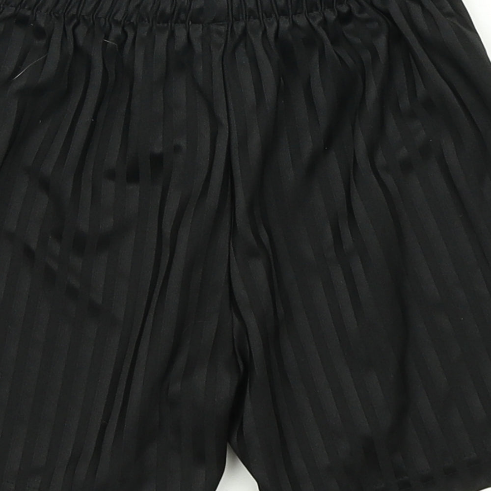 George Boys Black Striped  Sweat Shorts Size 6-7 Years
