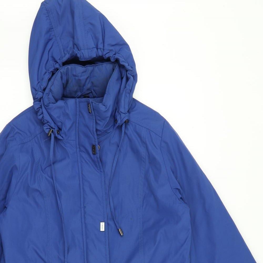 Finesse Womens Blue   Parka Coat Size 12
