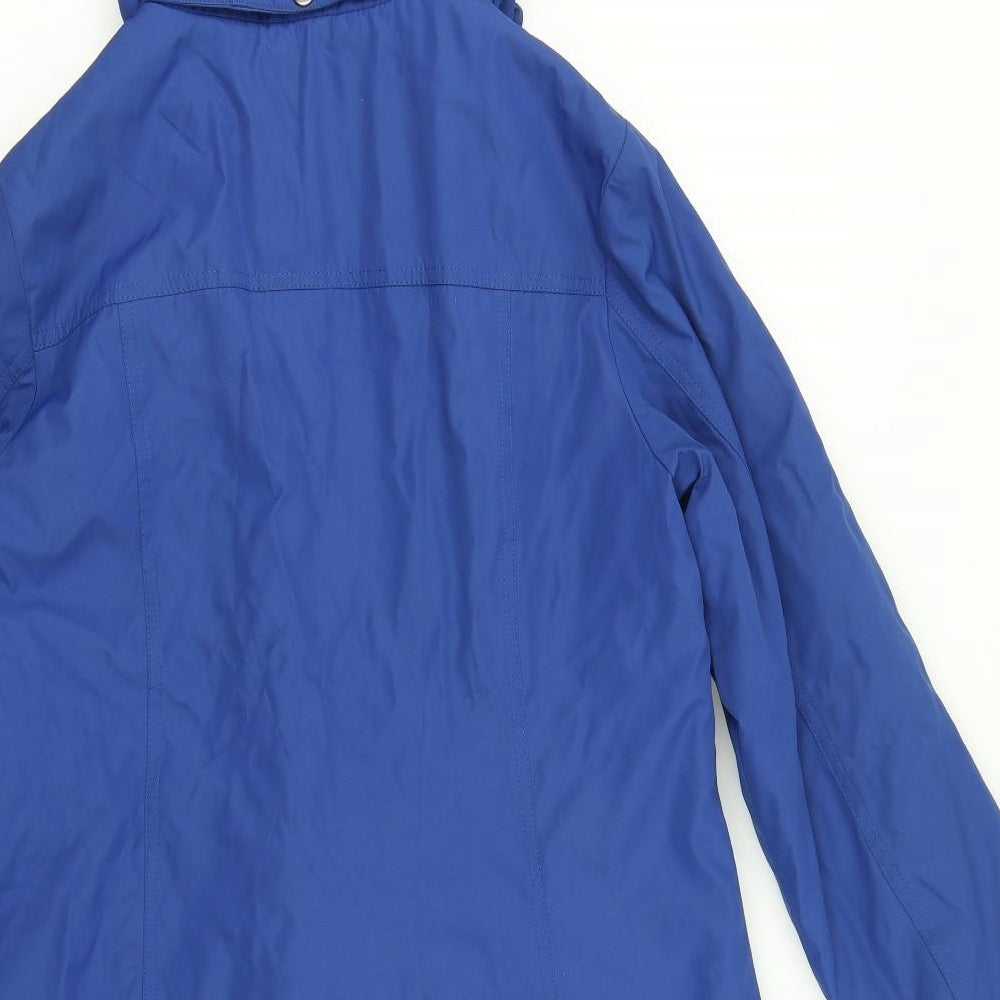 Finesse Womens Blue   Parka Coat Size 12