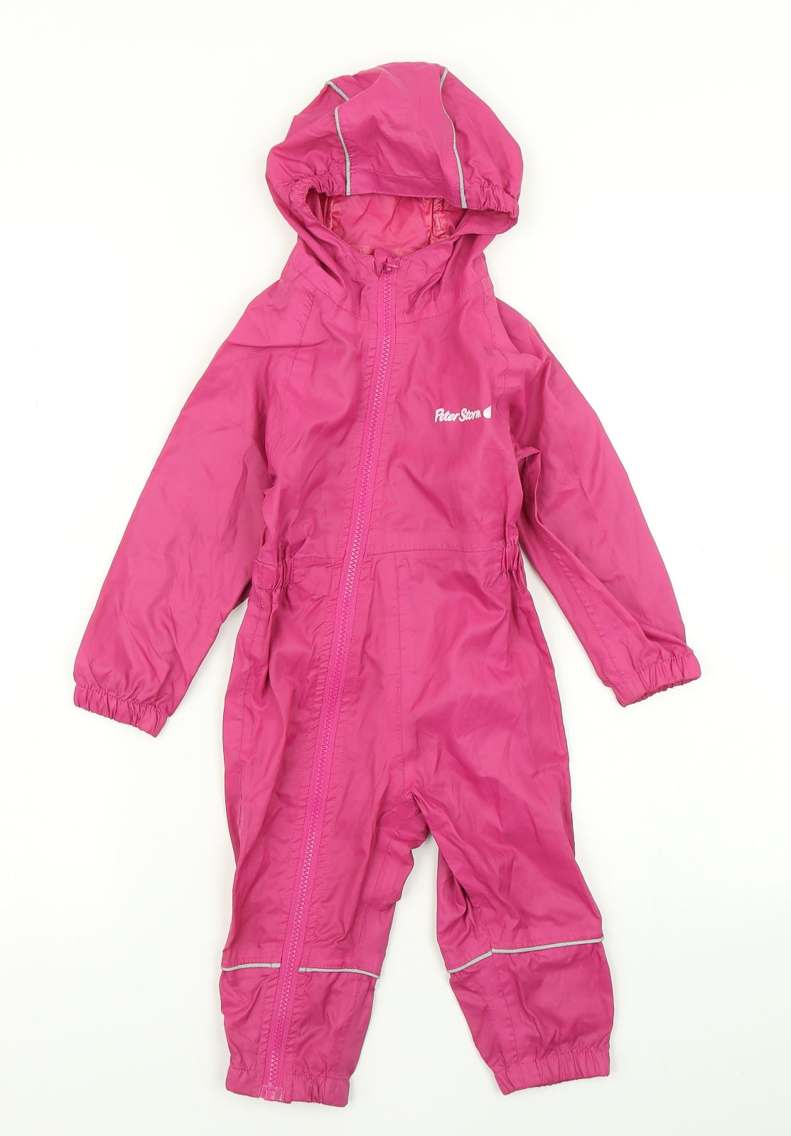 Peter Storm Girls Pink   Rain Coat Jacket Size 6-9 Months