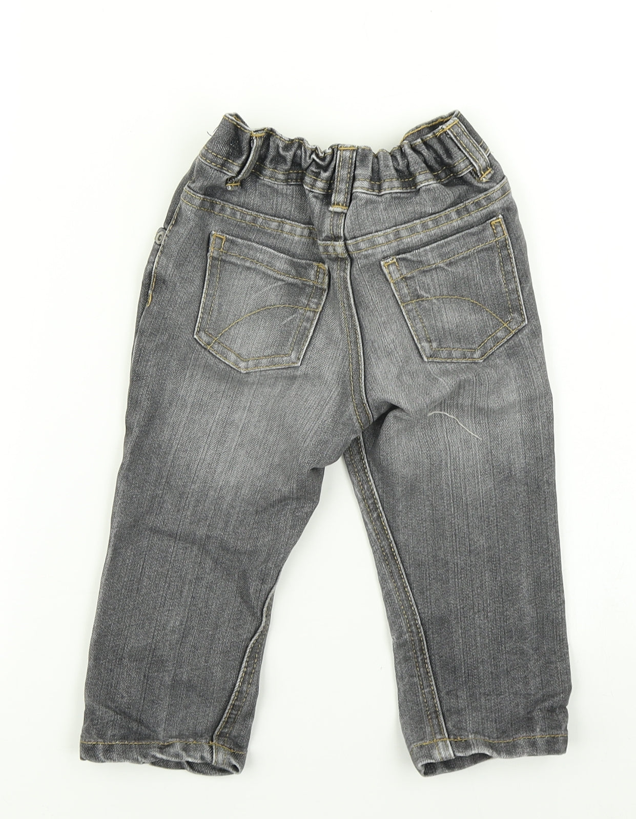 George Boys Grey  Denim Cargo Jeans Size 18-24 Months
