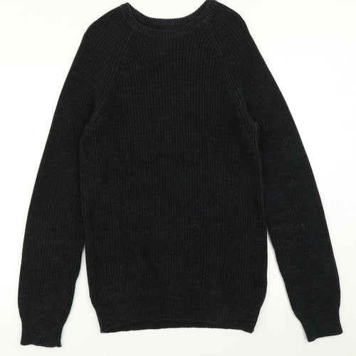 JACK & JONES Mens Blue  Knit Pullover Jumper Size M