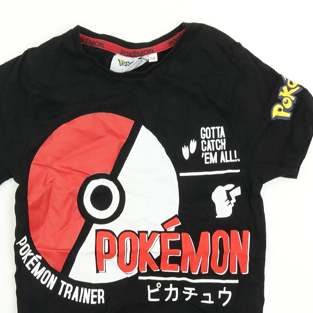 Primark Boys Black   Basic T-Shirt Size 7-8 Years