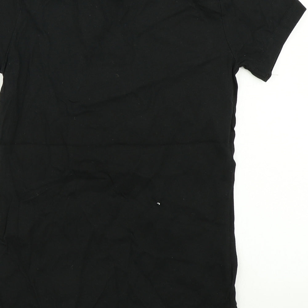 Primark Boys Black   Basic T-Shirt Size 7-8 Years