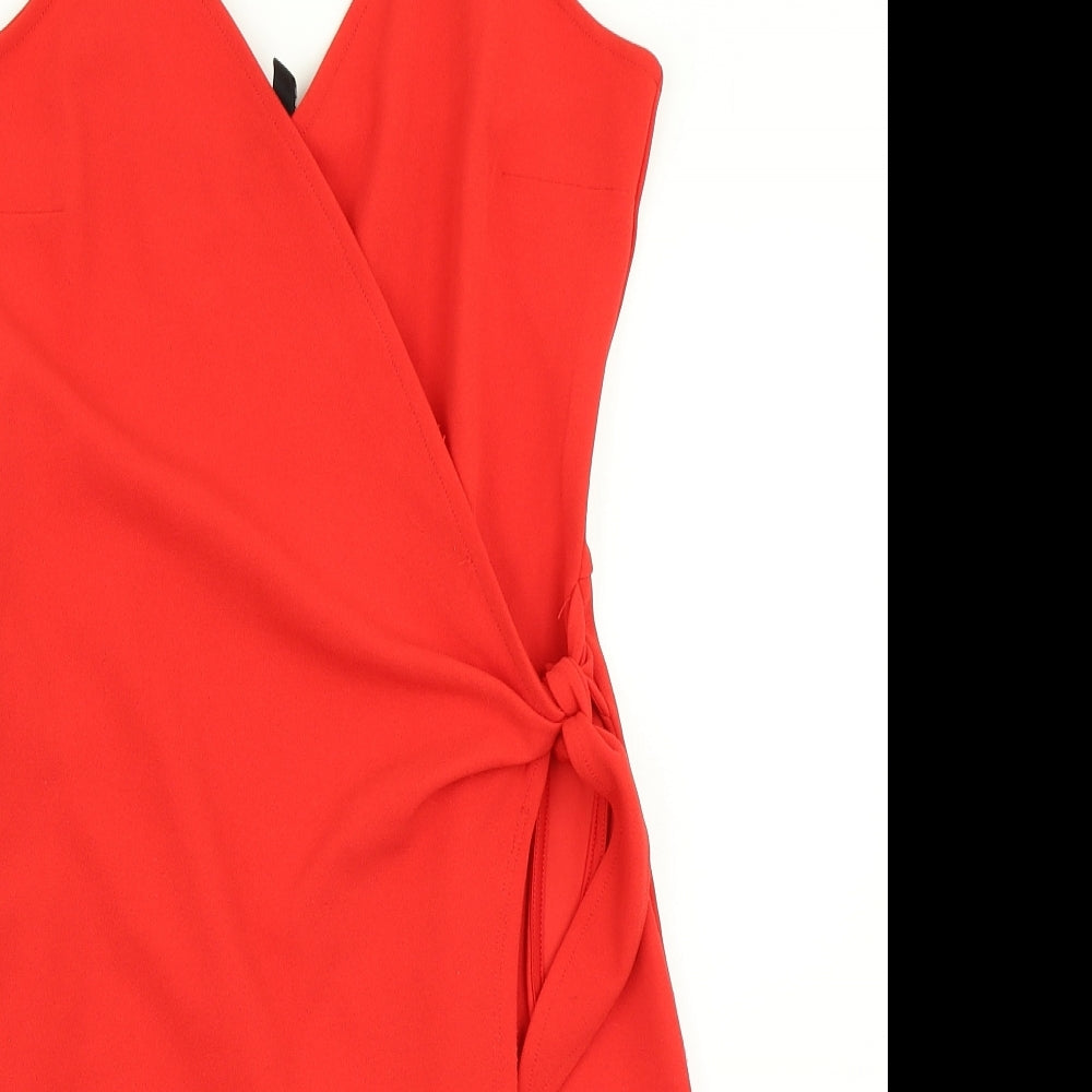 Divided Womens Red   Sheath  Size 8