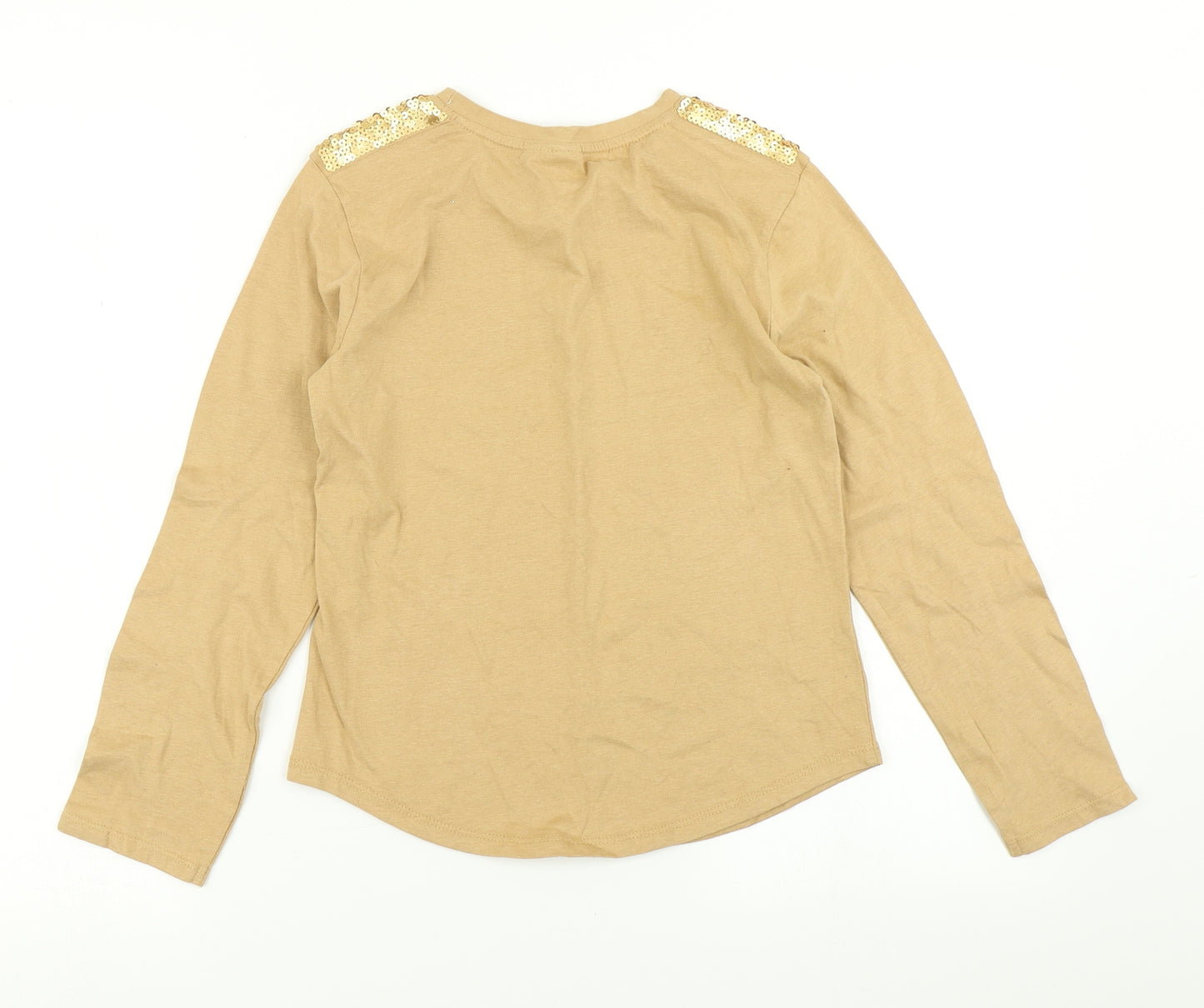 Matalan Girls Brown   Basic T-Shirt Size 10 Years