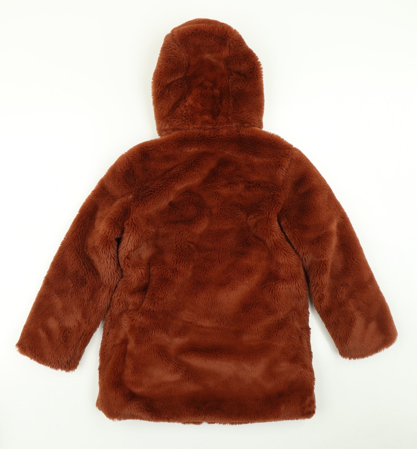 Mantaray Girls Brown   Overcoat Coat Size 9-10 Years