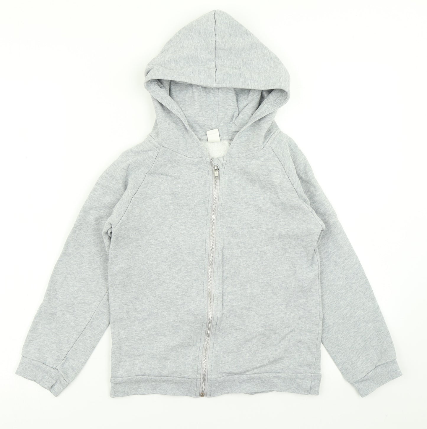 Popupshop Girls Grey   Full Zip Hoodie Size 8-9 Years