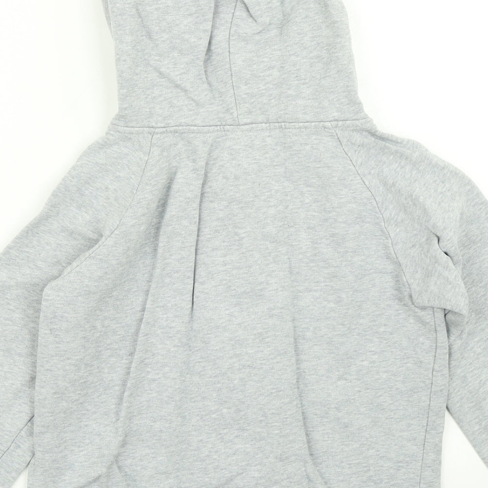 Popupshop Girls Grey   Full Zip Hoodie Size 8-9 Years