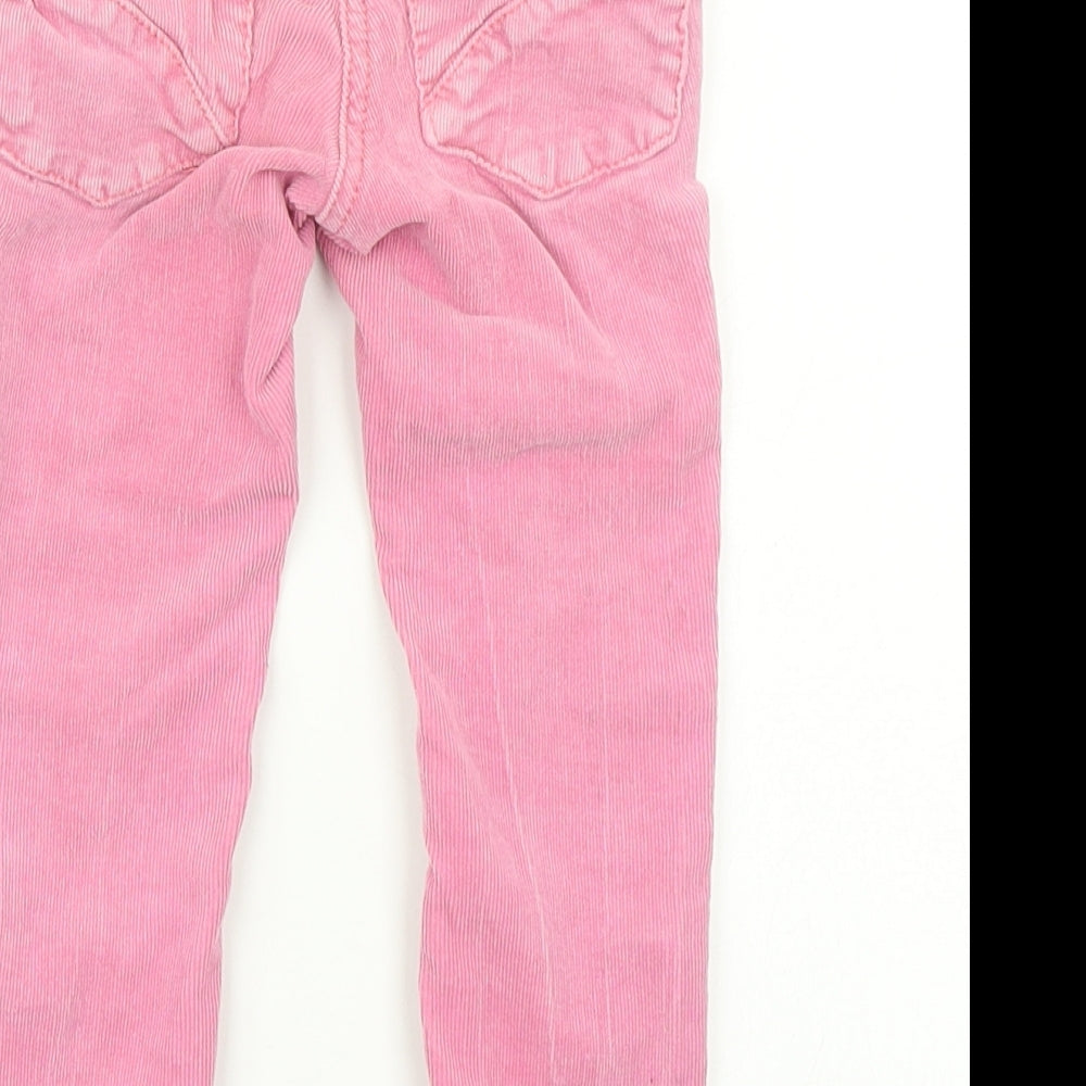 NEXT Girls Pink  Corduroy Chino Trousers Size 3 Years