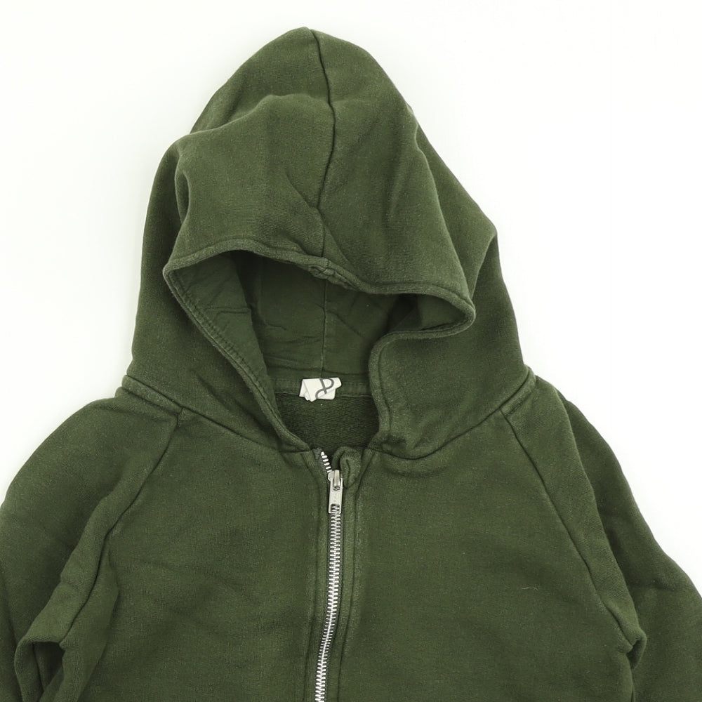 Popupshop Boys Green   Full Zip Hoodie Size 8-9 Years