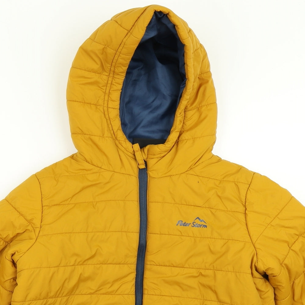 Peter Storm Boys Yellow   Puffer Jacket Coat Size 9-10 Years