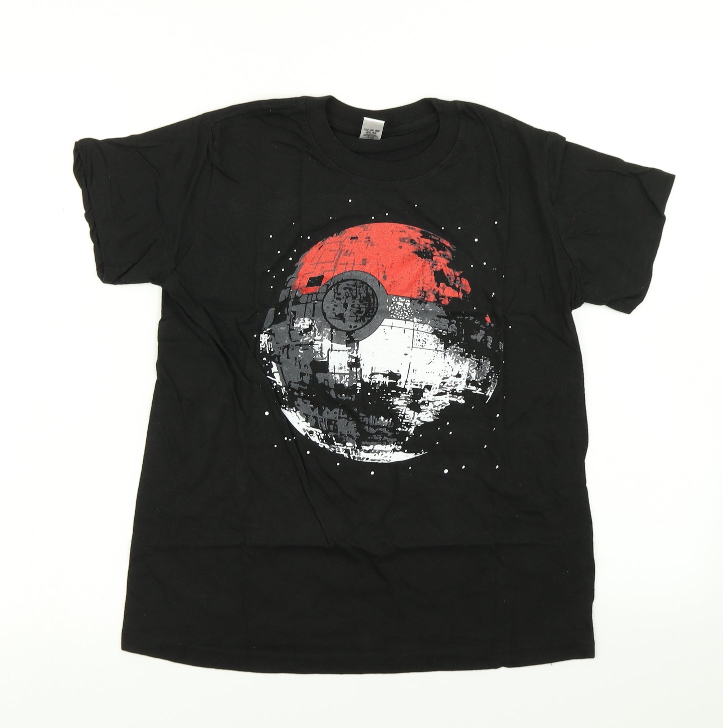 Club Boys Black   Basic T-Shirt Size 9-10 Years  - Pokémon Deathstar