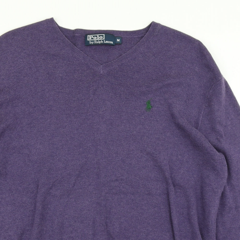 Polo by Ralph Lauren Mens Purple  Knit Pullover Jumper Size M