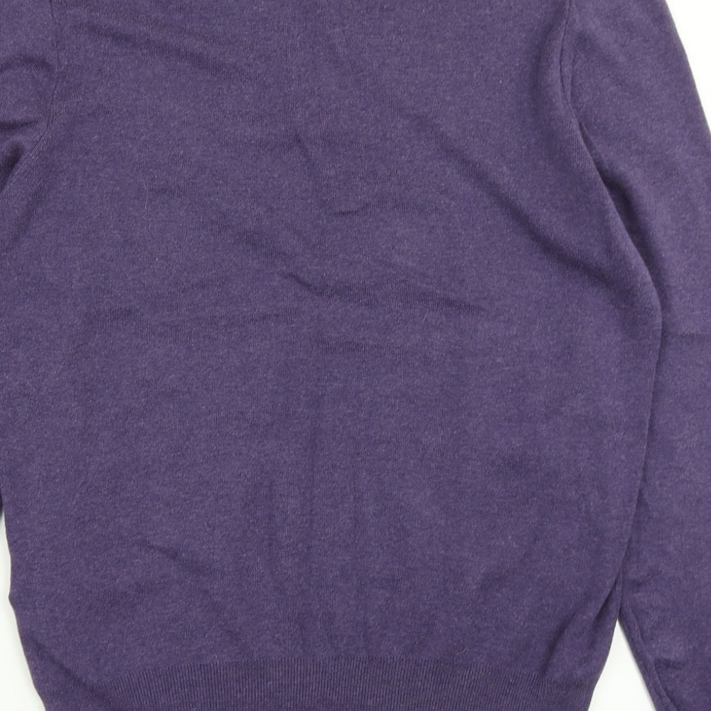 Polo by Ralph Lauren Mens Purple  Knit Pullover Jumper Size M