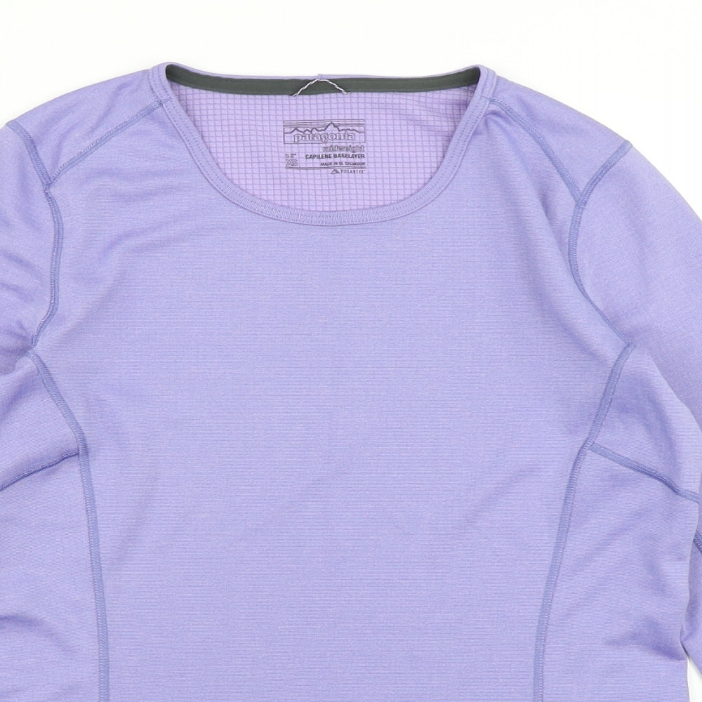 Patagonia Womens Purple   Basic T-Shirt Size XS  - Base Layer