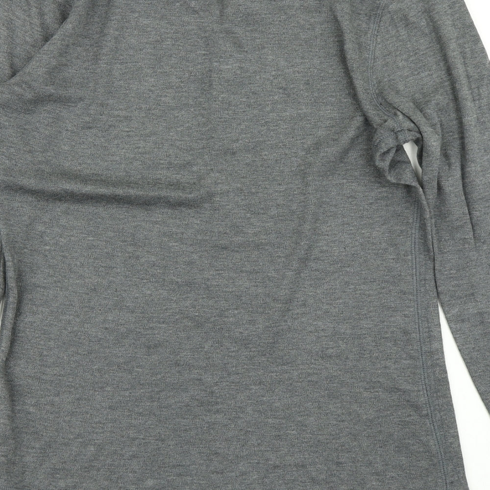 M&S Collection Womens Grey   Basic T-Shirt Size 10