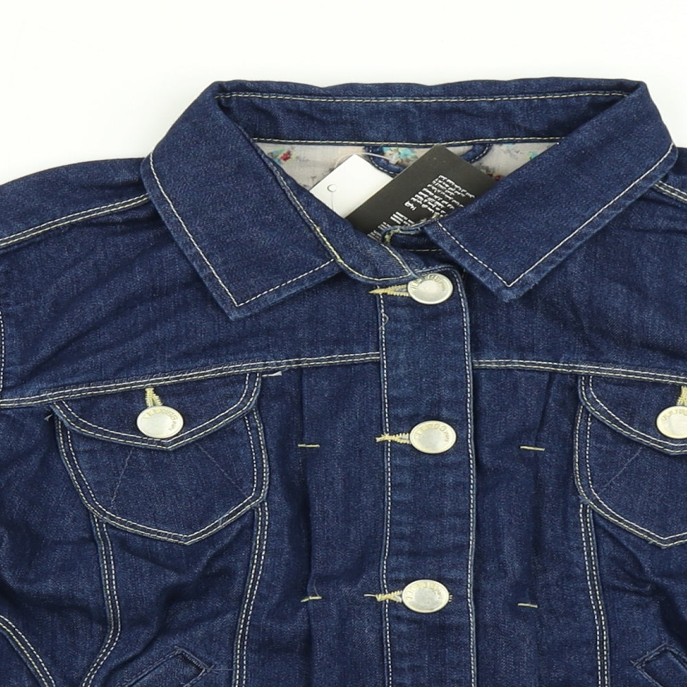 New Look Womens Blue  Denim Jacket  Size 14