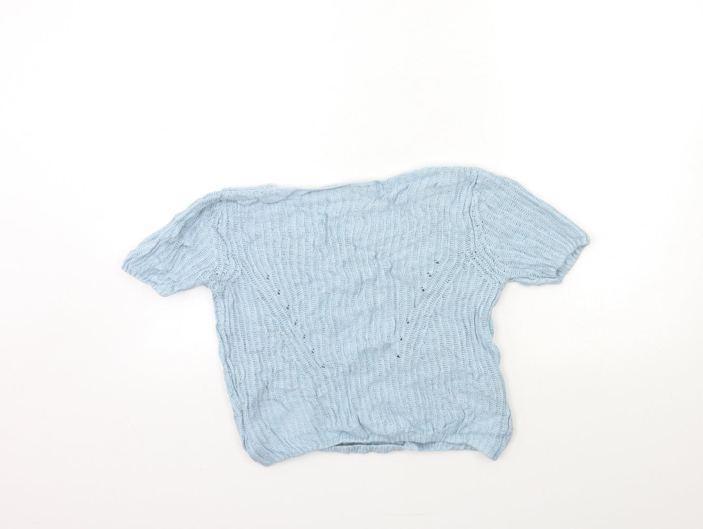 Topshop Womens Blue  Knit Pullover Jumper Size 8
