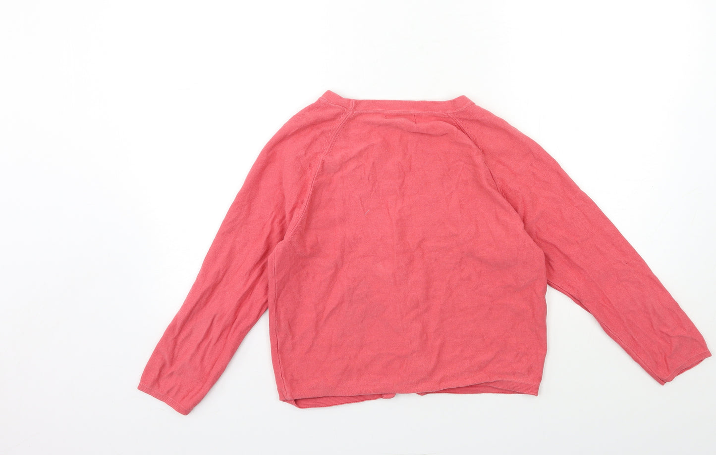 Topshop Womens Red  Knit Cardigan Jumper Size 8