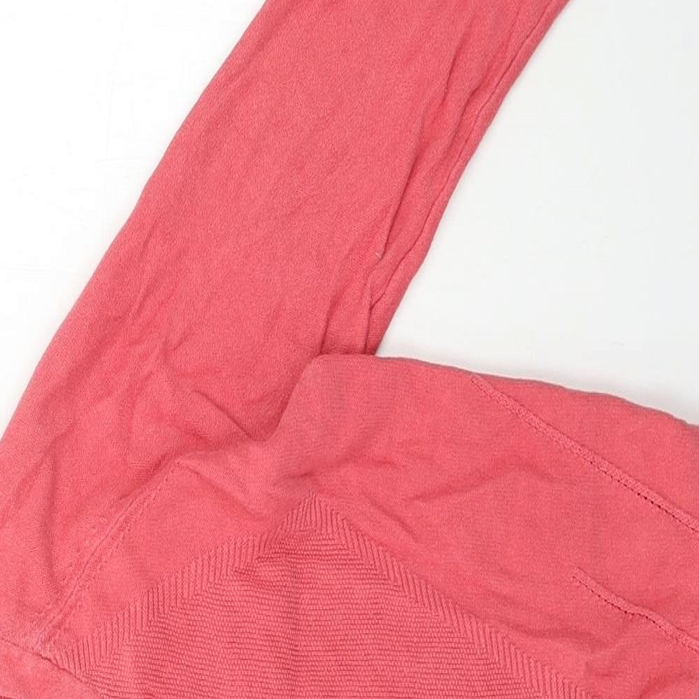 Topshop Womens Red  Knit Cardigan Jumper Size 8