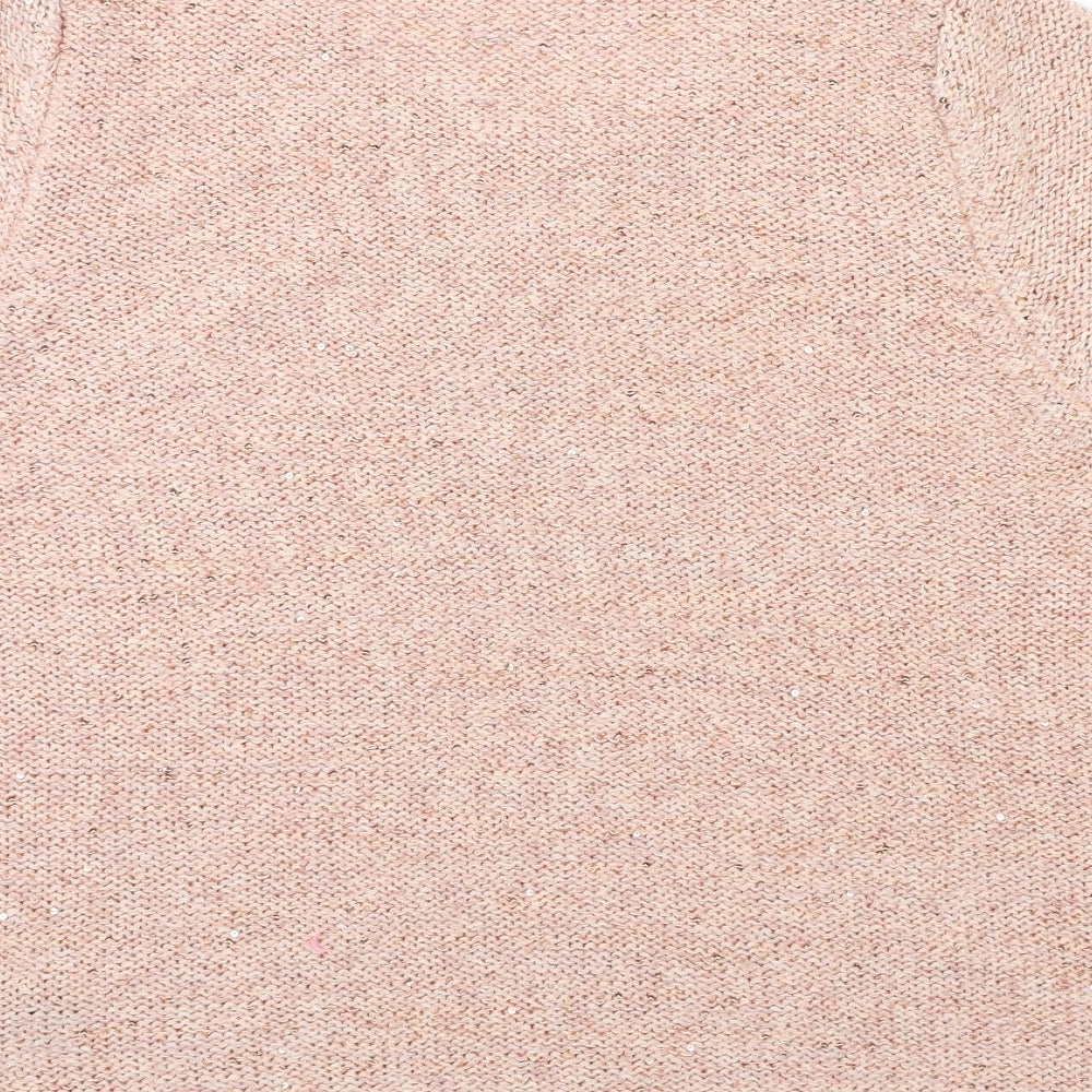 Preworn Womens Pink  Knit Pullover Jumper Size 22