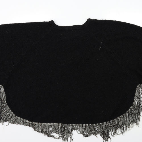 alexara Womens Black  Knit Pullover Jumper Size XL