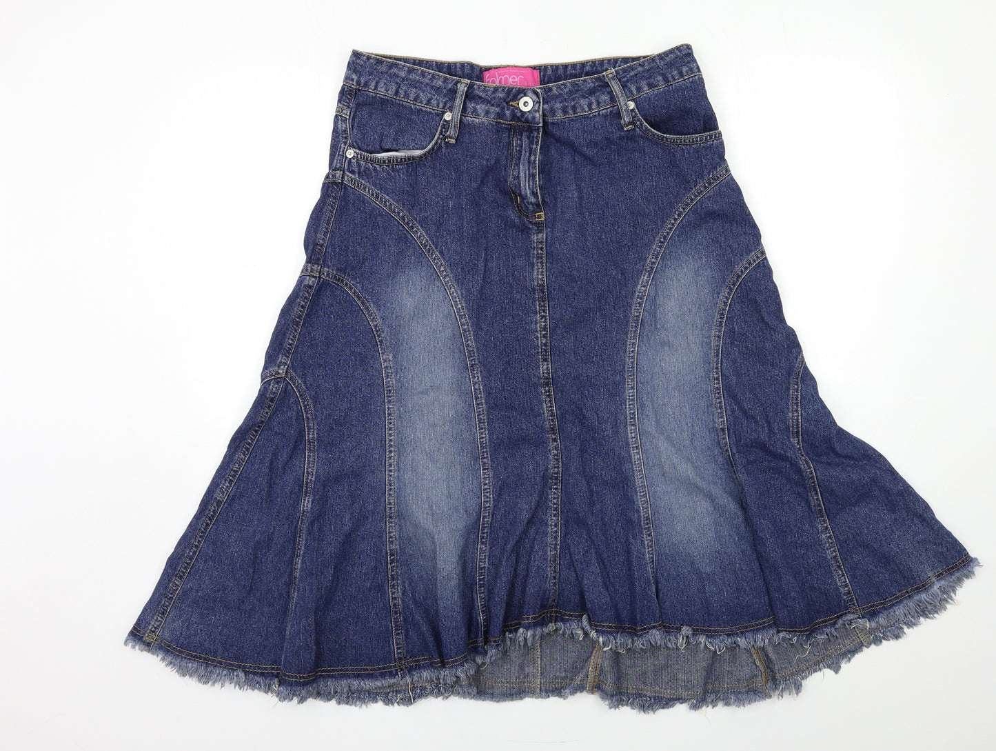 FALMER Womens Blue  Denim A-Line Skirt