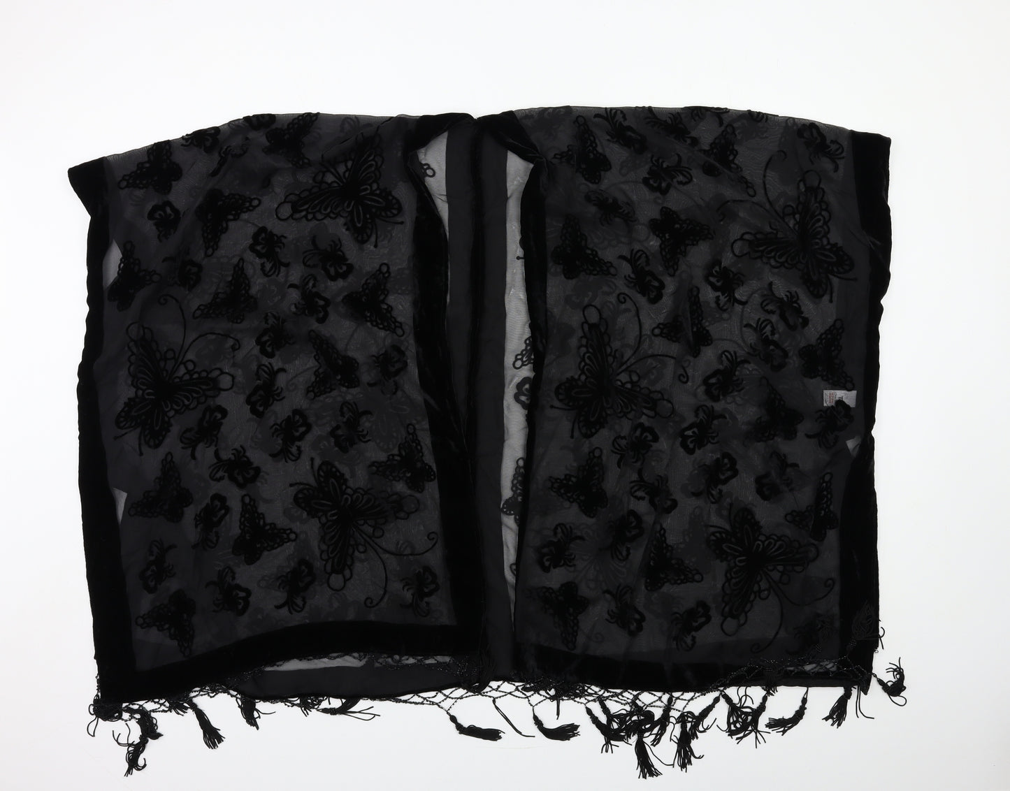 Preworn Womens Black   Kimono Blouse One Size