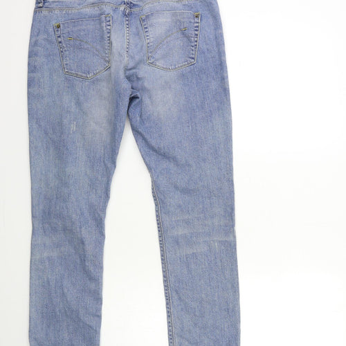 Topshop Womens Blue  Denim Skinny Jeans Size 32 in L32 in