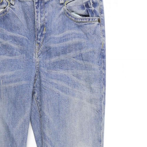 Topshop Womens Blue  Denim Skinny Jeans Size 32 in L32 in